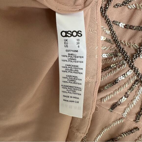 ASOS Pretty Skater Dress With Metal Embellishment - Picture 10 of 10